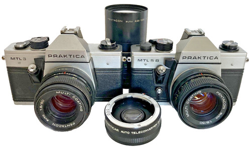 Praktica film camera bundle - praktica,