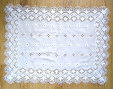VINTAGE BRODERIE ANGLAISE TRAY