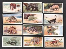 Dinosaurs & Prehistoric Animals 12 Rare Demaret Trade Cards 1930s Plesiosaurus