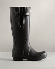 Hunter Men's Original Tall Side Adjustable Matte Black Wellington Boots, UK 8