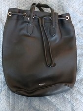 burberry black leather backpack