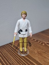 Stunning! Star Wars Vintage Luke Farmboy Brown Hair 1977 Kenner Original