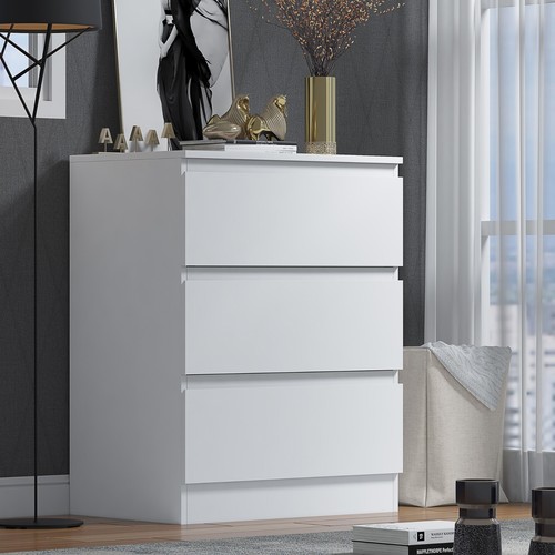 Gloss front chest drawers - front,