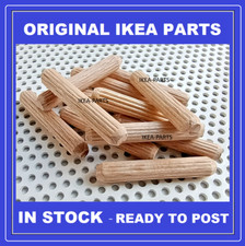 IKEA PAX 101375 NYSJON GODMORGON STORJORM  WOODEN DOWELS GENUINE PARTS X12