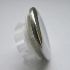 Overflow Cover for Ceramic Sink 1x Solid Disc Chromed Trim 