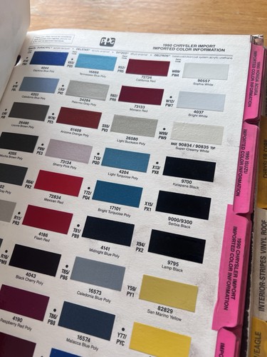 Vtg book auto paint - book, color