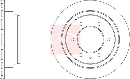 Brake disc rear vented - brake,