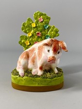 Royale Stratford Limited Edition Staffordshire Flatback Pig Figure -Hand Painted