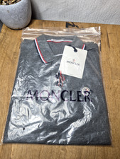 Grey Moncler Short Sleeve Polo