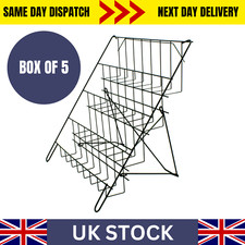 5pc folding counter card rack - folding,