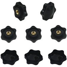 8 PCS Handle Wing Nuts,Clamping Star Knobs,Thumb Screws Nuts (M6*32mm)