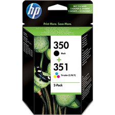 Genuine HP 350 Black & 351