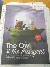 ALAN DART THE OWL & THE PUSSYCAT KNITTING PATTERN