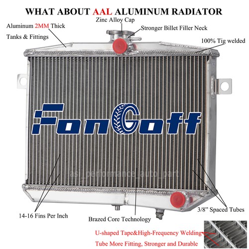 Row aluminum radiator fits - aluminum,