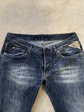 Replay Denim Jeans Size 29inch Waist 34 Leg