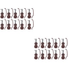  2 Pack Kids Violin Mini Instruments Dollhouse Christmas Decoration