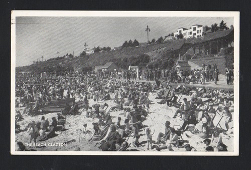 Old postcard the - the, beach
