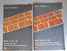 2 MOTO-CROSS 1965 GRAND PRIX OF GREAT BRITAIN PROGRAMMES