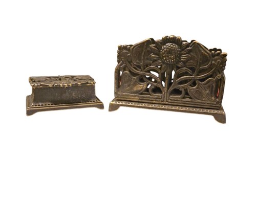 Vintage brass letter holder - vintage,