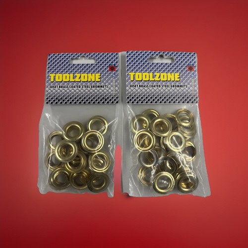 60pc brass coated eyelets - brass,
