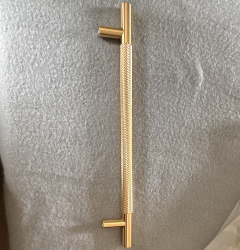 Satin gold knurled metal - 11,