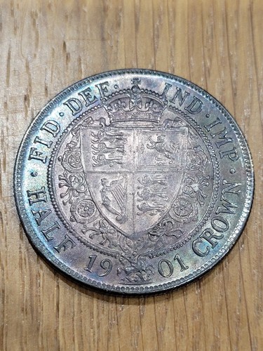 1901 queen victoria half crown - 1901,