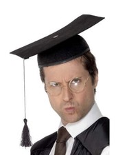 Mortar Felt Board Hat, Black