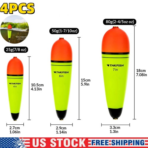 4pcs slip bobbers floats - 4pcs,