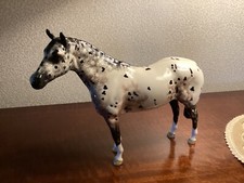 BESWICK A1772 APPALOOSA STALLION 2 ND COLOUR WAY,FROM 1989 ,BLACK & WHITE GLOSS.