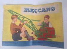 Meccano Instructions for Outfit No 1 Complete in good condition 