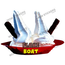 Ice cream van sticker Plain