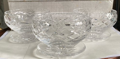 Heavy crystal sundae dishes - crystal,