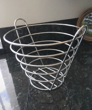 Large Metal Silver Fruit Bowl