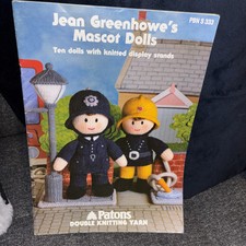 Jean Greenhowe's Mascot Dolls Ten Dolls with Stands Santa, Fireman, Nurse