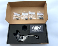 ASV Honda Kawasaki Suzuki Triumph Yamaha C5 Short Silver Clutch Lever