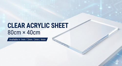 Clear acrylic sheet - acrylic, 40cm
