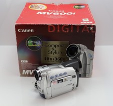 CANON MV600i CAMCORDER BOXED MINI DV TAPE VIDEO CAMERA