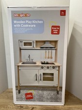 Imaginate Wooden Play Kitchen Set For Kids Pretend Play