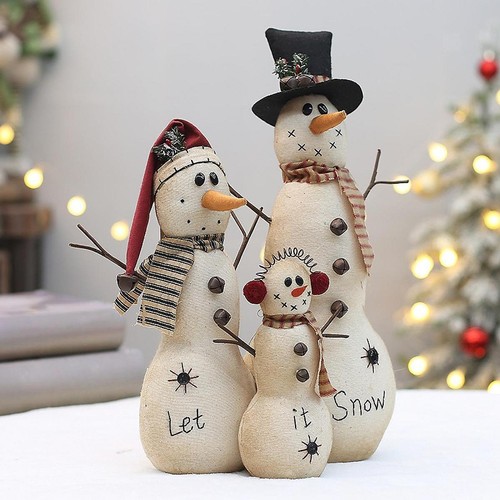 Christmas plush snowman - christmas, doll