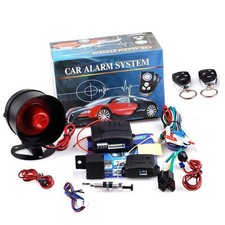 Universal Car Vehicle Security System Burglar Alarm Anti-theft Kit w/ 2 Remotes