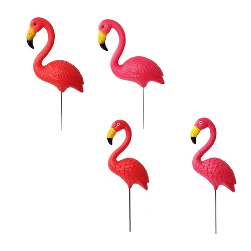 Flamingo garden stake bird - flamingo,