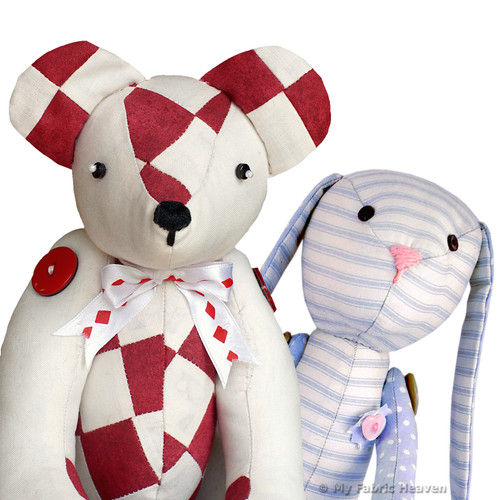 Bunny rabbit teddy - or,