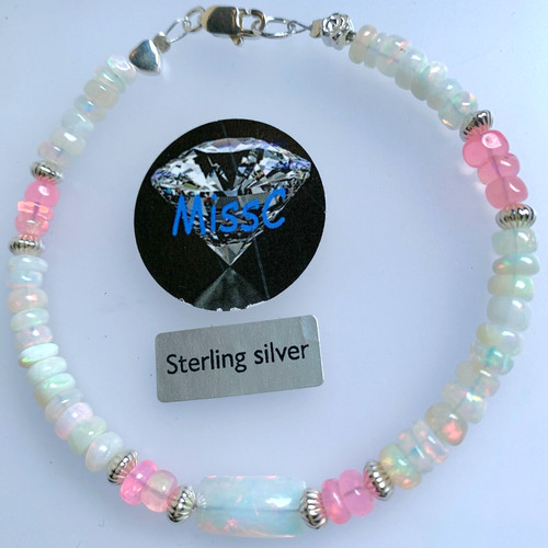 Fire opal heart - heart, 925