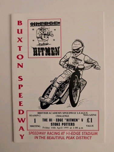 Speedway programme buxton - speedway, v