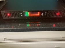 PLEARDU-EQ898BT 10 slider per channel graphic equaliser excellent con gwo black