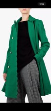 Ted Baker Blarnch Scalloped Edge Coat Size 10 UK  2 TB