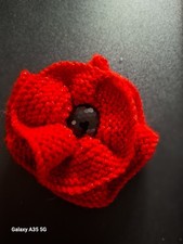    Hand knitted  Red Glitter