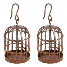 2 Pcs Small Iron Art Birdcage