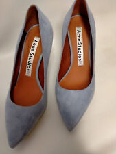 ACNE STUDIOS Blue Nubuck Suede