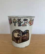 Vintage 1970's 'The Magic Roundabout' Childrens TV, Bin Waste Basket Trash Can